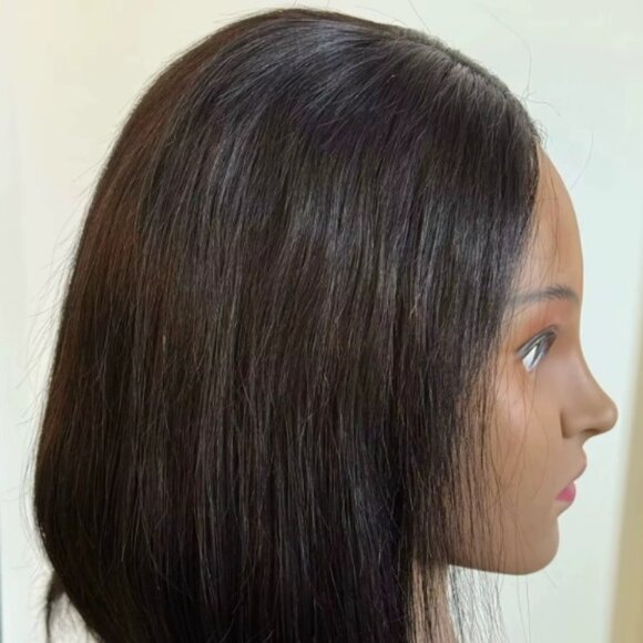 Glueless Bob Hair Wig Human Hair Ready To Wear Straight Transprent 4x4 Lace - Picture 2 of 11